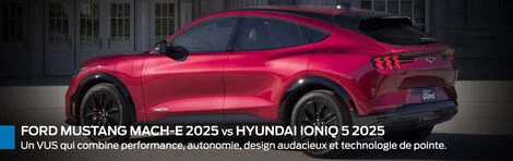 Comparaisons entre le Ford Mustang Mach-E 2025 et le Hyundai Ioniq 5 2025