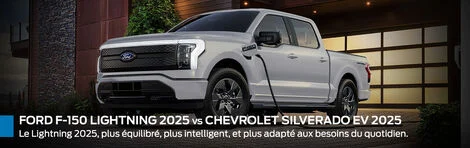 Comparaison entre le Ford F-150 Lightning 2025 et le Chevrolet Silverado EV 2025