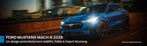 Ford Mustang Mach-E 2026 : un VUS électrique repensé à plusieurs niveaux