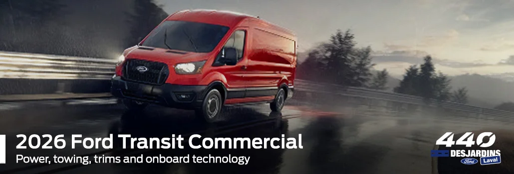 2026 Ford Transit Commercial: power, towing, trims and onboard technology