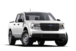 Pick-up blanc moderne de la marque Ford, design robuste, avant dynamique, positionné sur fond blanc.