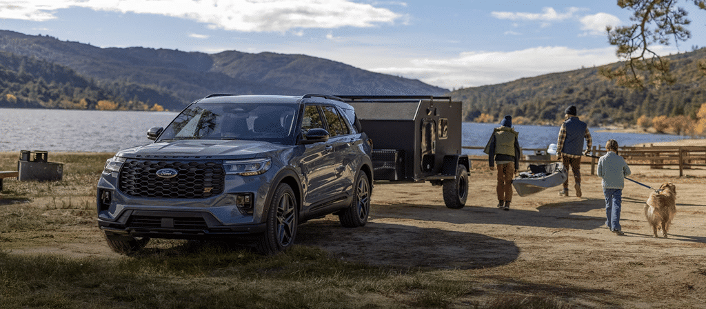 2026 Ford Explorer on the road