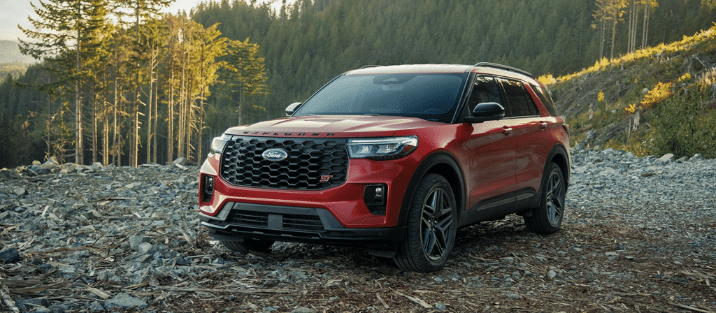2026 Ford Explorer on the road